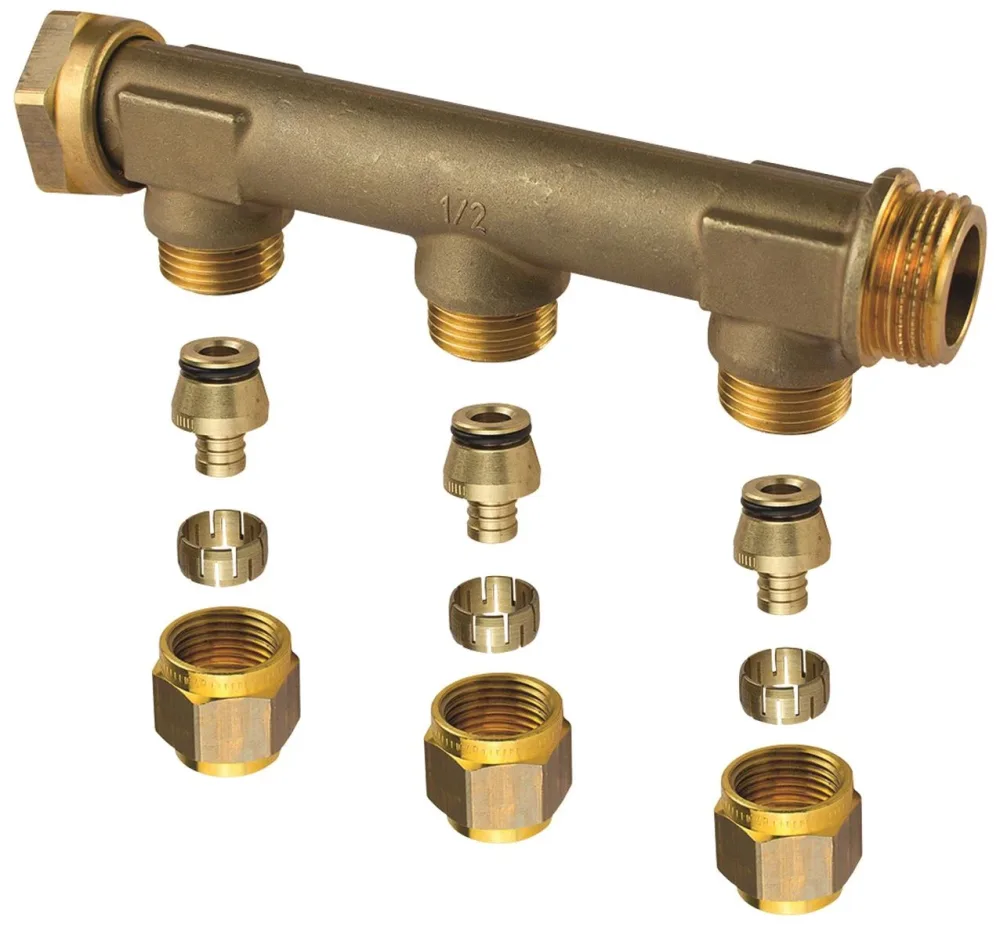 Uponor Aqua PLUS Fördelare 15 x 2,5 mm, G20 2-sticks - Bild 2
