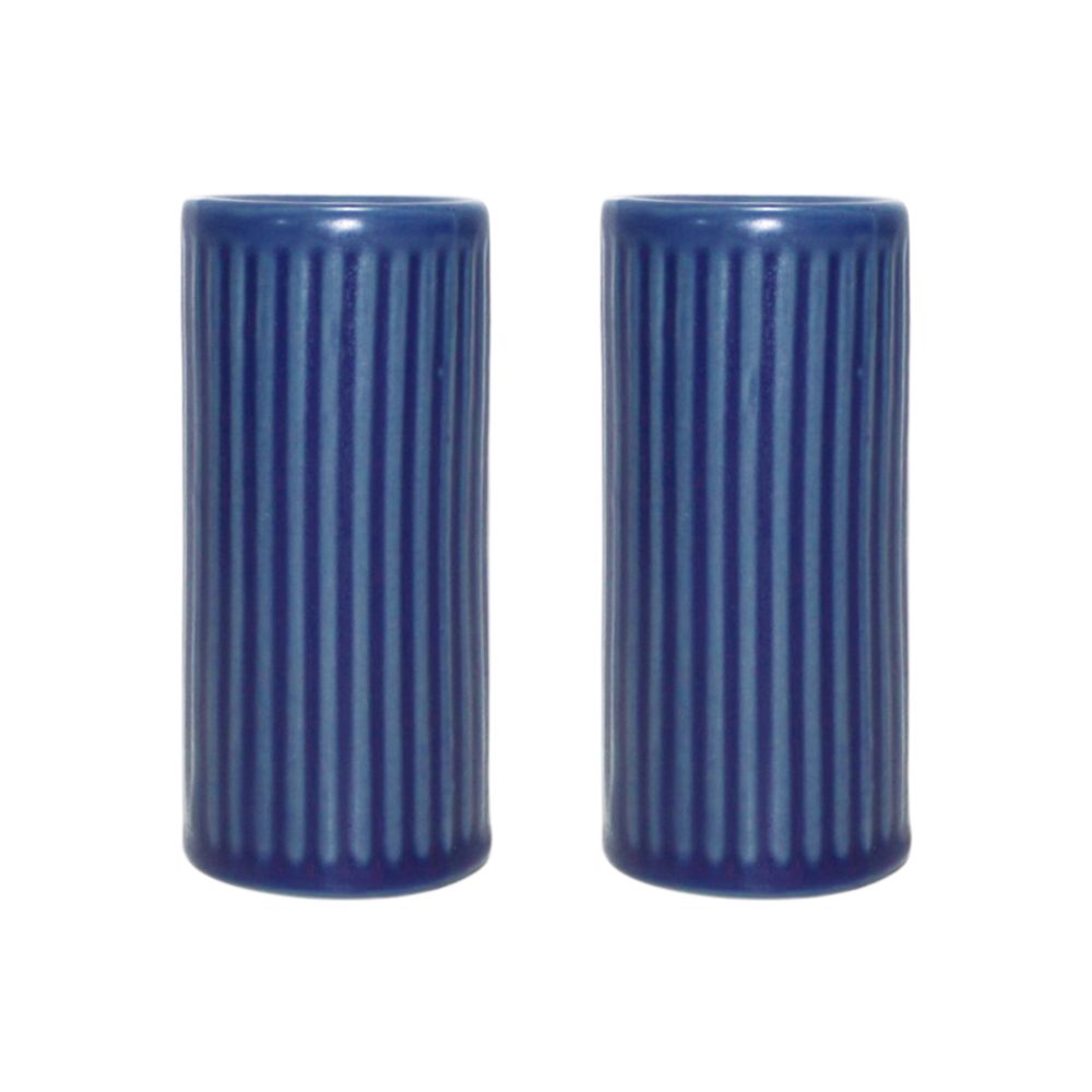 Groovy salt- och pepparkar, Blue stoneware