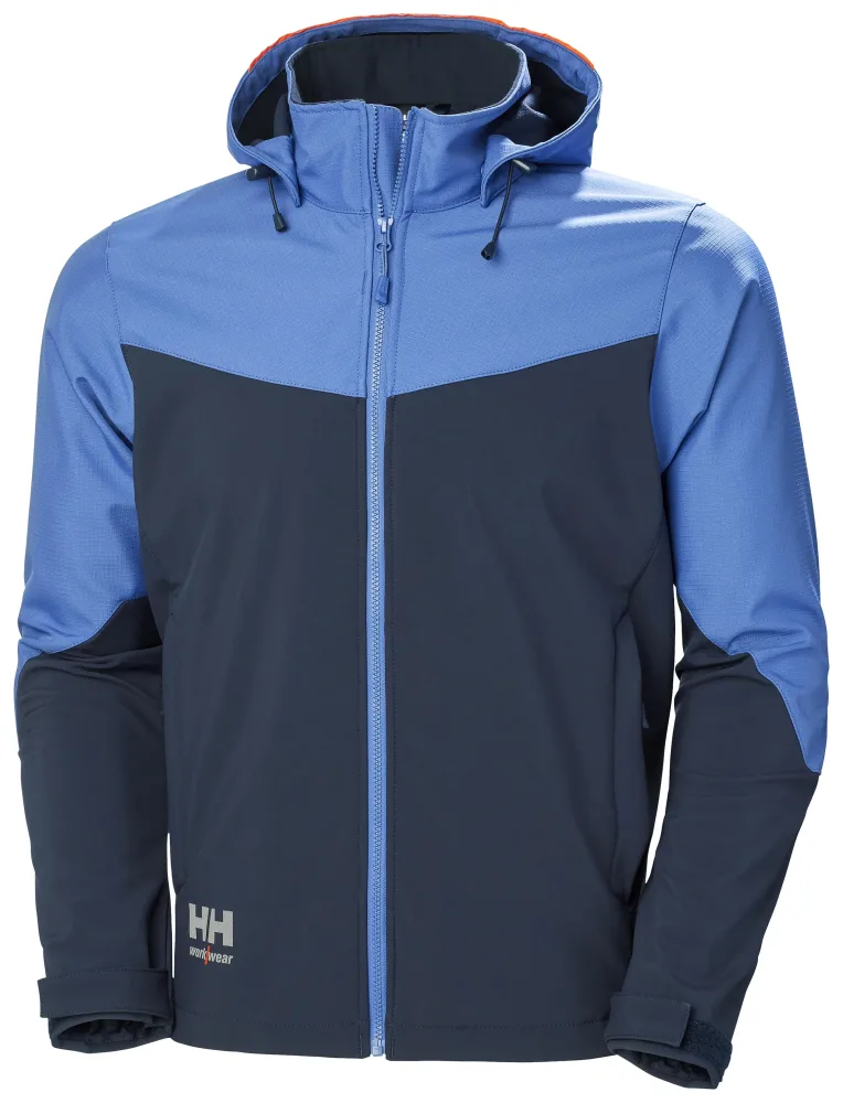Helly Hansen Workwear Oxford 74290_595 Softshelljacka med huva, marinblå Marinblå
