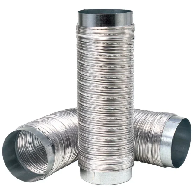 REC Indovent Drasut 80 Metallslang utdragbar 1 m 80 mm