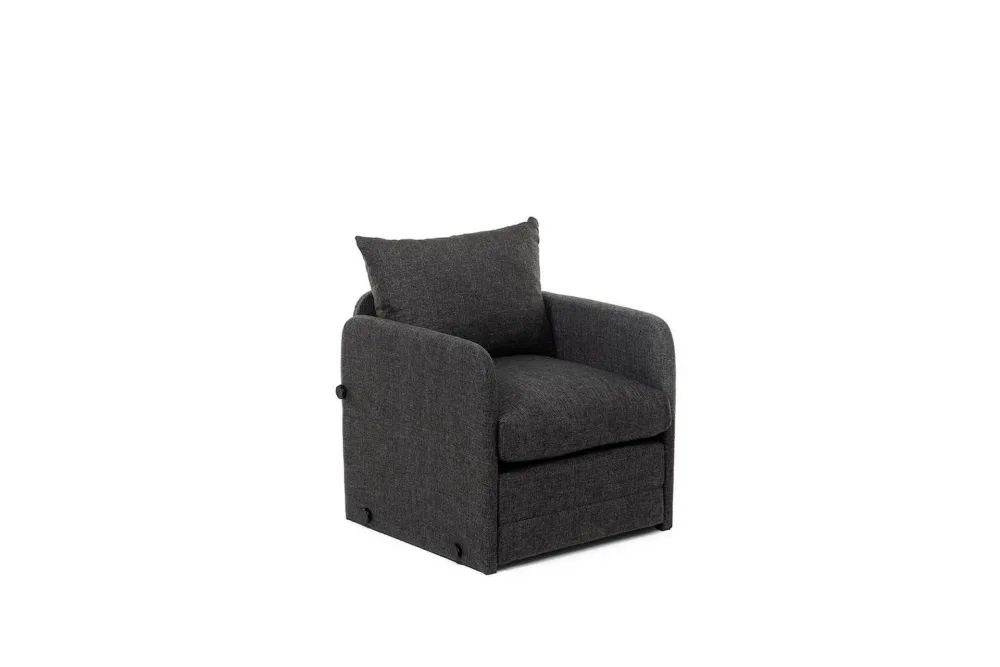 1-sits bäddsoffa Rubby Mörkgrå