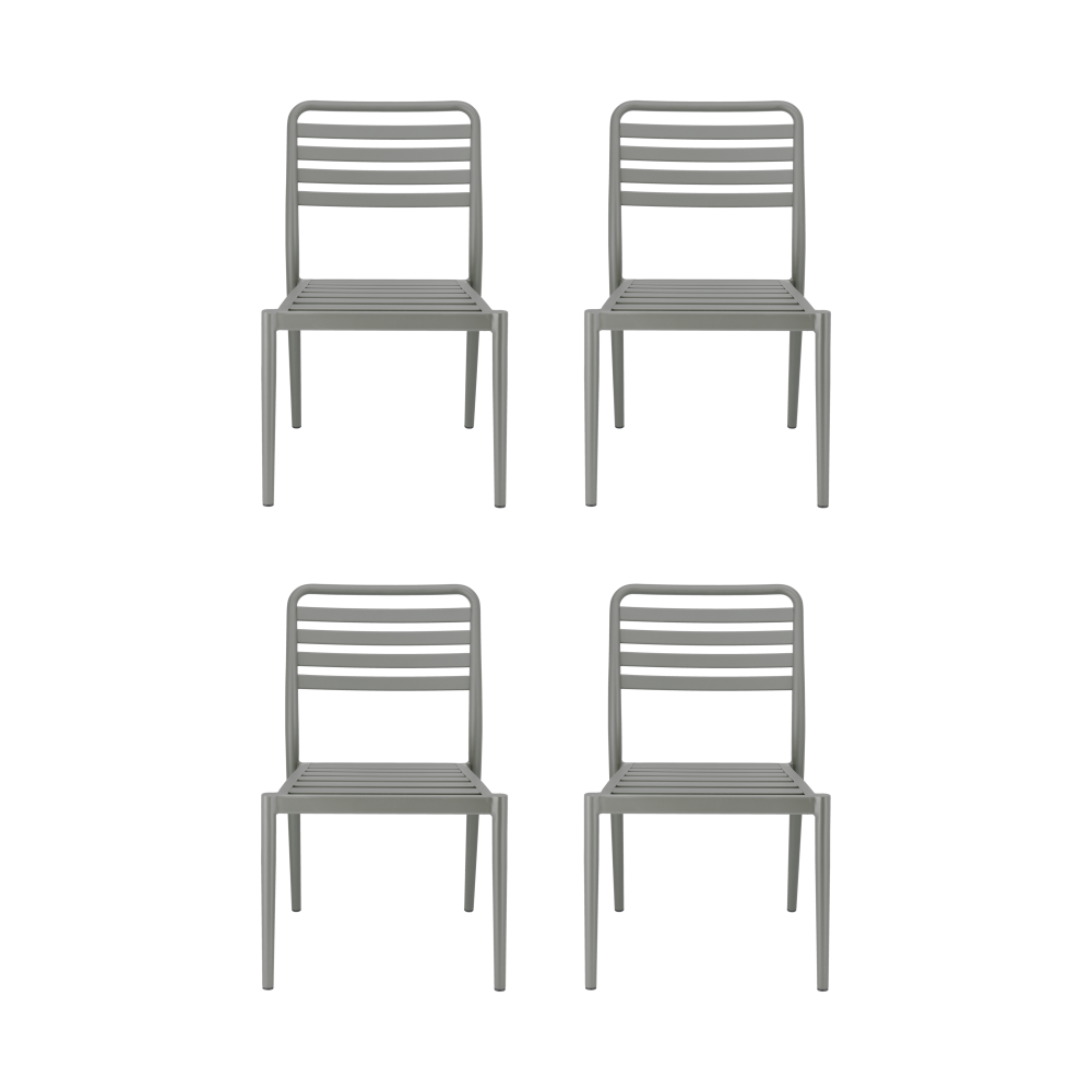 Messina stol, Taupe, 4-pack