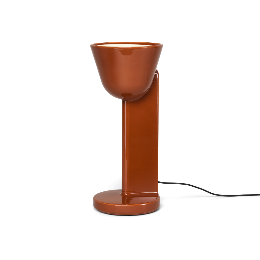 Céramique Up bordslampa, Rust red