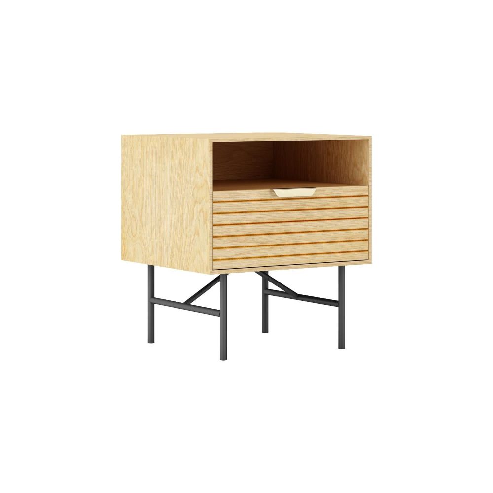 Sängbord Bassel 45x40x50 cm 3D melamine