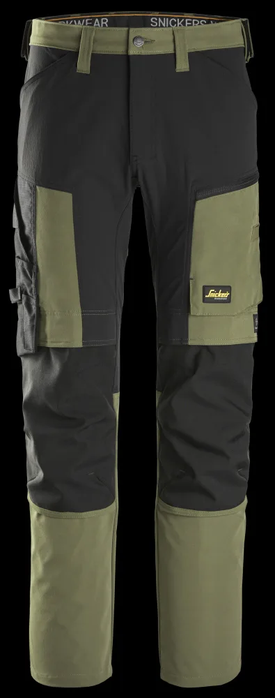 Snickers Workwear 6318-9504 AllroundWork Arbetsbyxa marinblå/svart, stretch Marinblå/svart