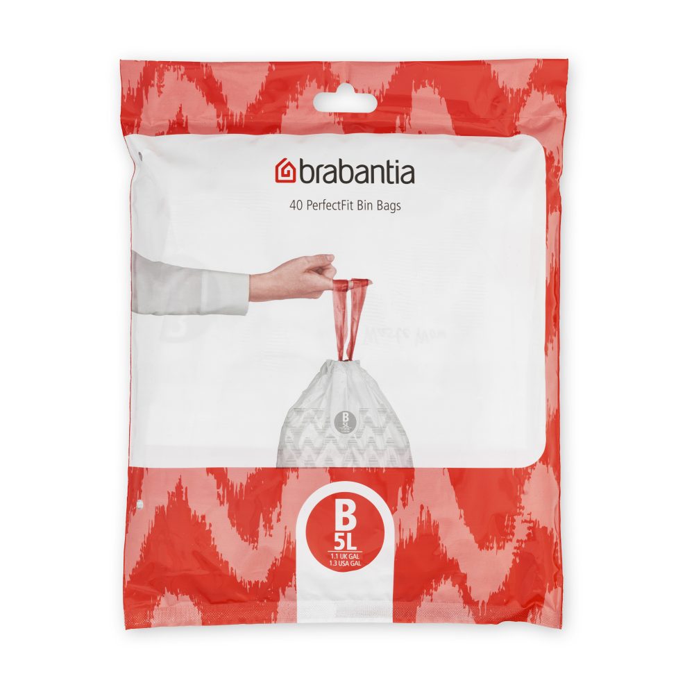 Brabantia PerfectFit avfallspåse 40st, 5 liter