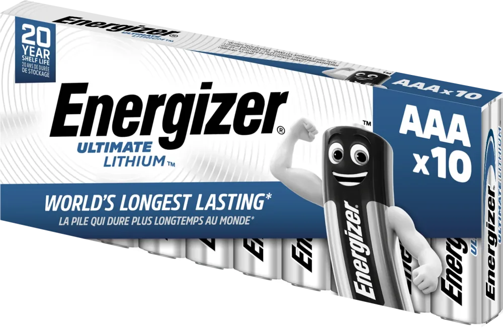 Energizer Ultimate Lithium Litiumbatteri AAA, 1,5 V, 10-pack AAA - Bild 2