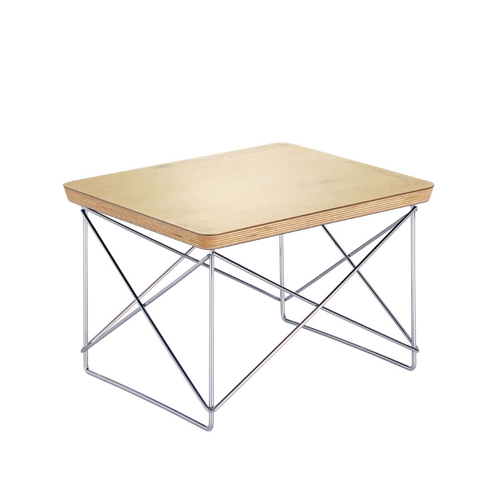 LTR occasional table sidobord, Bladguld-Kromstativ