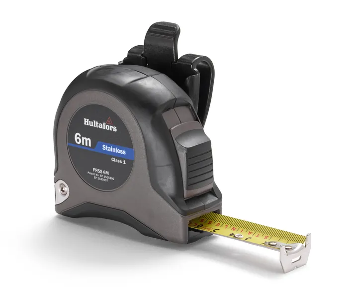 MÅTTBAND PRSS 6 M, ROSTFRITT STÅL