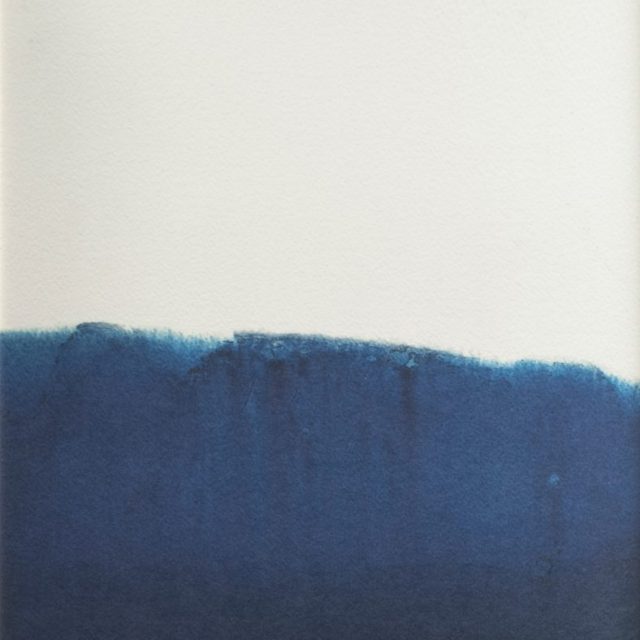 Dyeforindigo ocean 1 poster 40x50 cm, Blå-vit