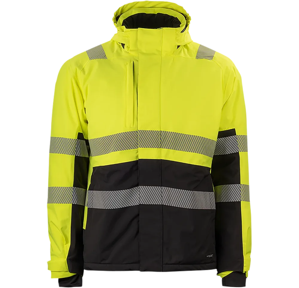 Texstar FJ92 Vinterjacka gul/svart, varsel 4XL