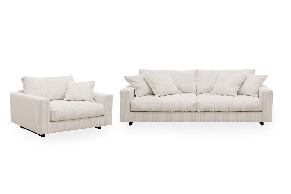 Valencia Soffgrupp Extra Djup 3-sits Soffa + Fåtölj