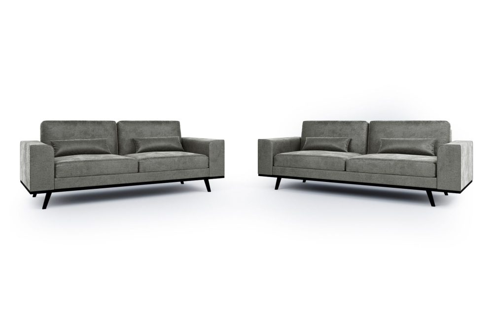 Copenhagen Soffgrupp 3-sits + 2-sits Sammetssoffa