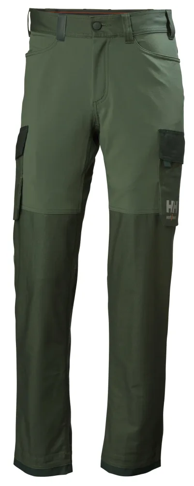 Helly Hansen Workwear Oxford 4X 77408-474 Arbetsbyxa grön/svart C152