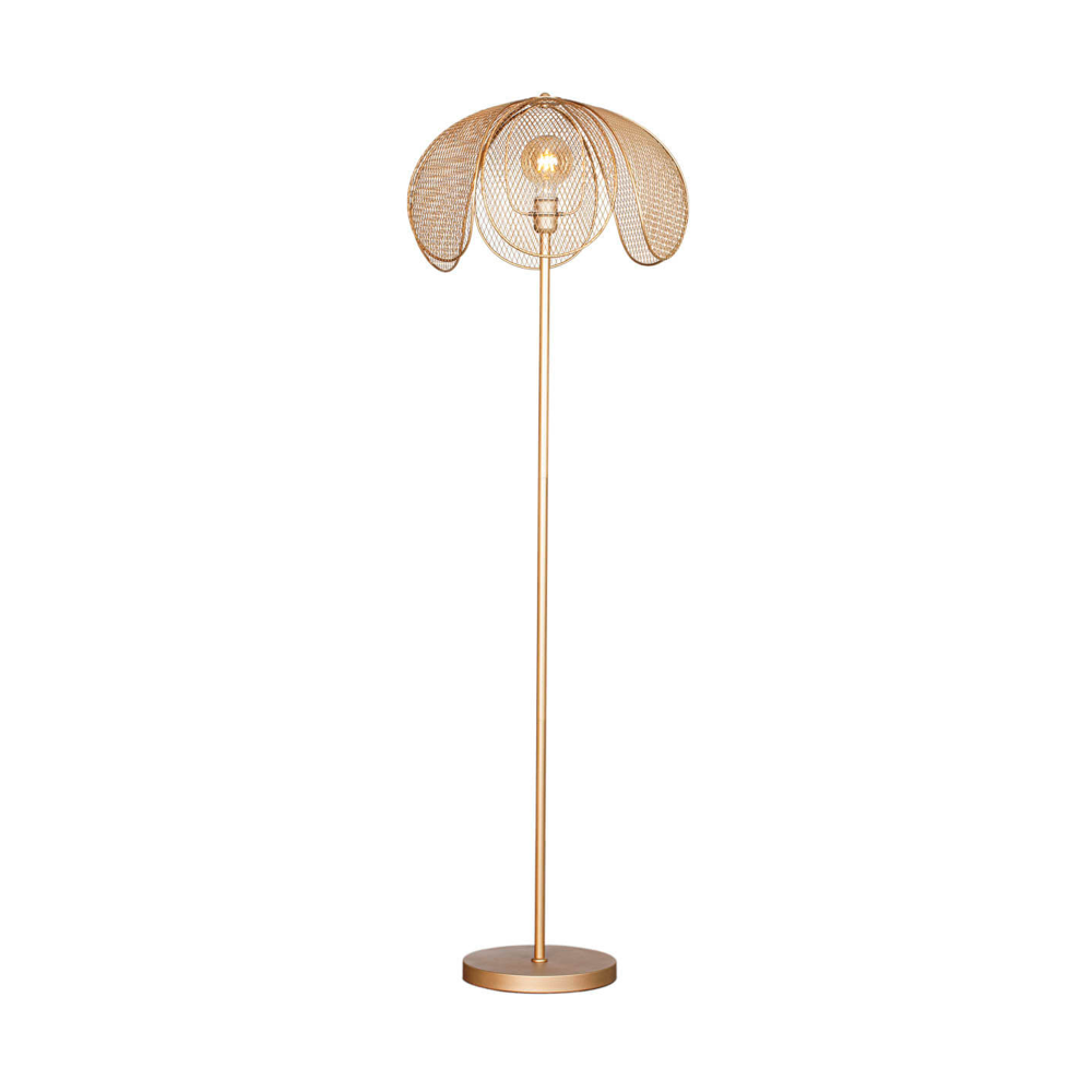 Daisy golvlampa 150 cm, Matt guld