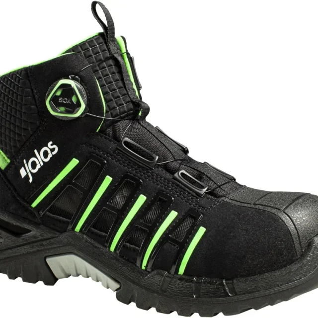 Jalas 9945 Exalter Easyroll Skyddskänga S1P, BOA, svart/lime 37