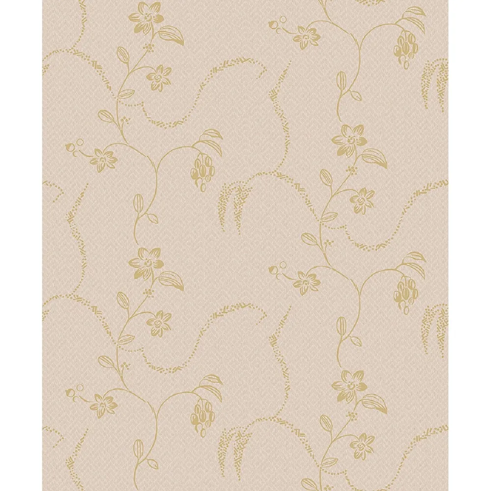 Tapet Swedish Grace Elsie 5514 Rosa Blommig