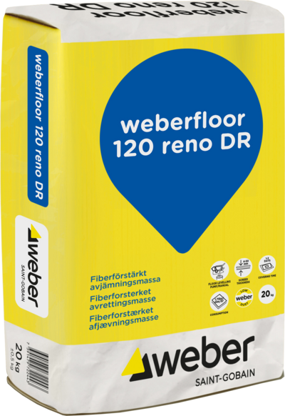 GOLVBRUK WEBER SAINT-GOBAIN FLOOR 120 RENO 20KG