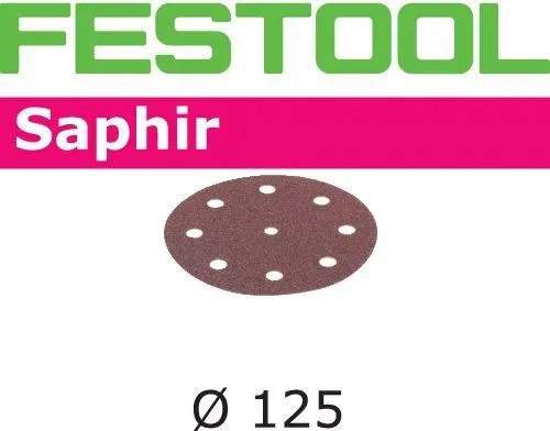 Festool STF SA Slippapper 125mm, 8-hålat, 25-pack P80