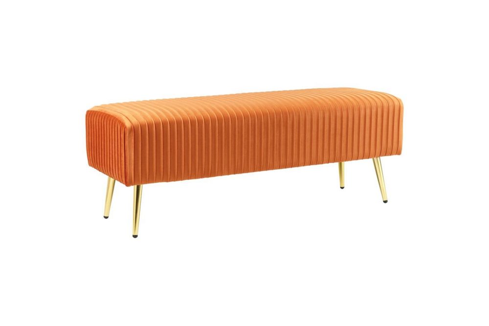 Bänk Paterson Orange/guld
