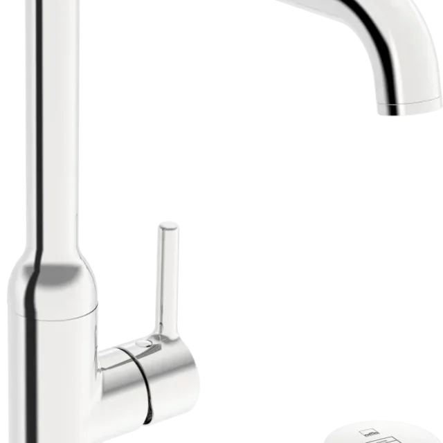 Oras Optima Style 2639FH-33 Köksblandare med avstängning, Bluetooth Matt svart