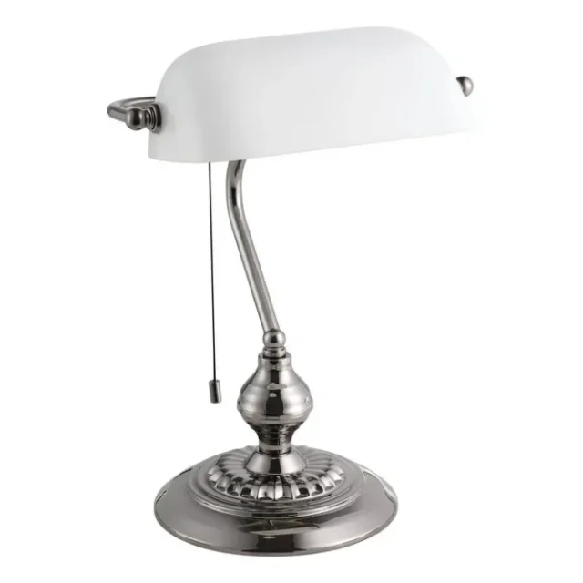 Bordslampa Eglo Banker Nickel Vit