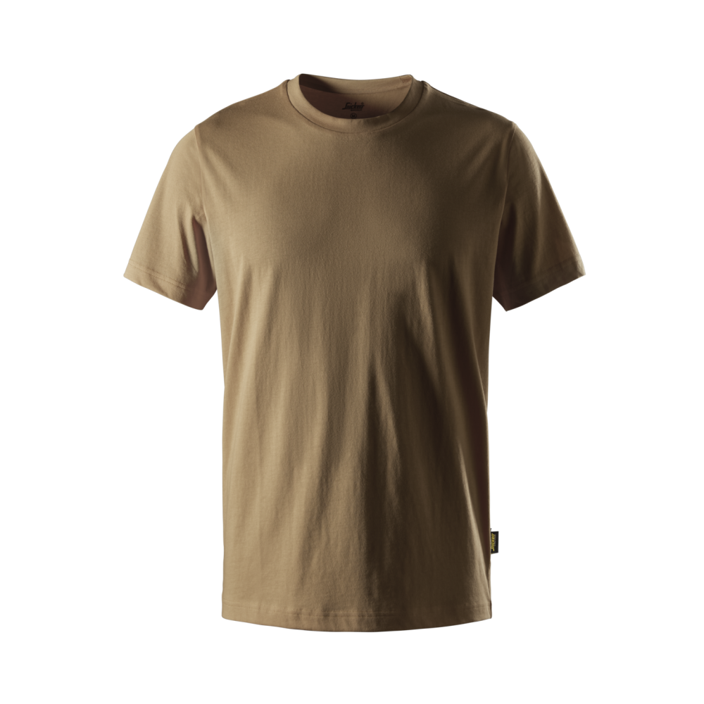 T-SHIRT I BOMULL LJUSBRUN STL 5XL