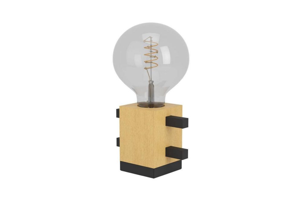 Bordslampa Eglo Levantara Svart/Trä