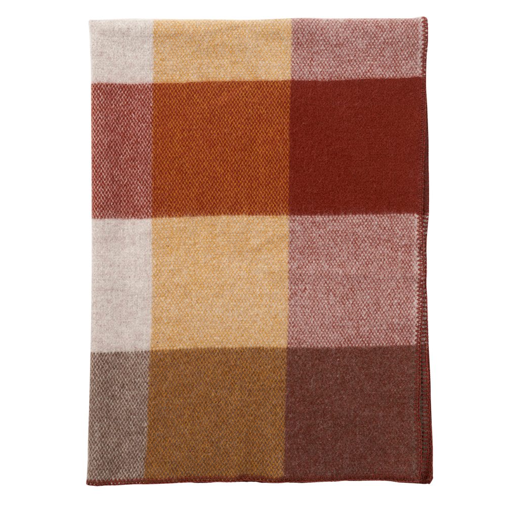 Block ullfilt 130x180 cm, Rust
