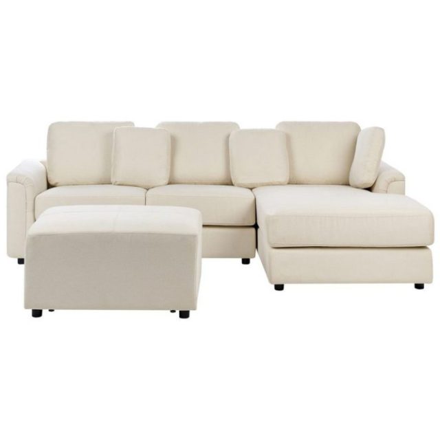 4-sitssoffa Kohlo Beige/svart, Vänstervänd