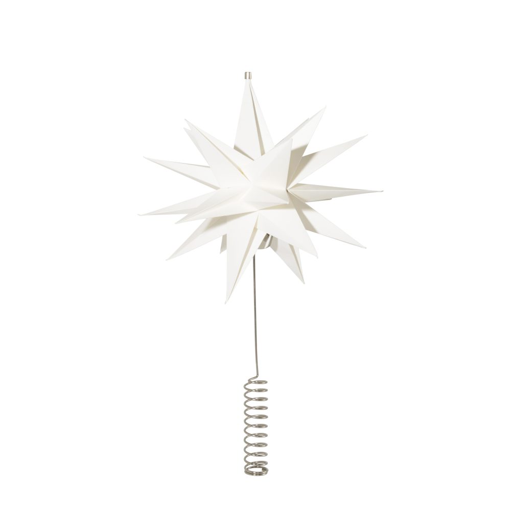 Sputnik toppstjärna Ø25 cm, Vit