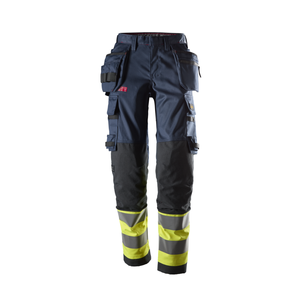 BYXA DAM HF PW HV KL1 MARIN/VARSEL GUL STL 36