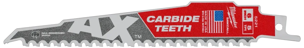 Milwaukee TCT AX Tigersågblad 5T, 5-pack 230 mm