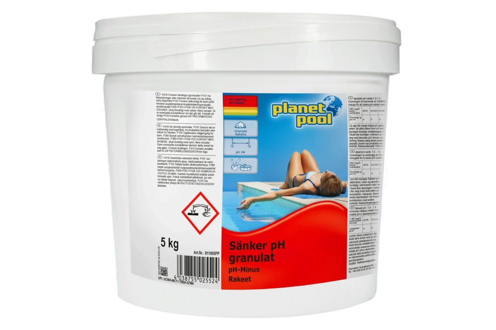 Vattenvård Planet Pool Sänker pH Granulat 3 kg
