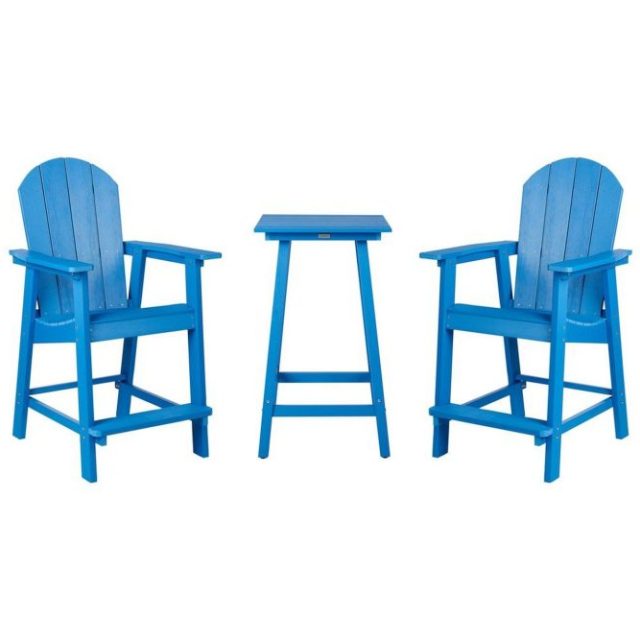 Cafeset Adirondack Blå