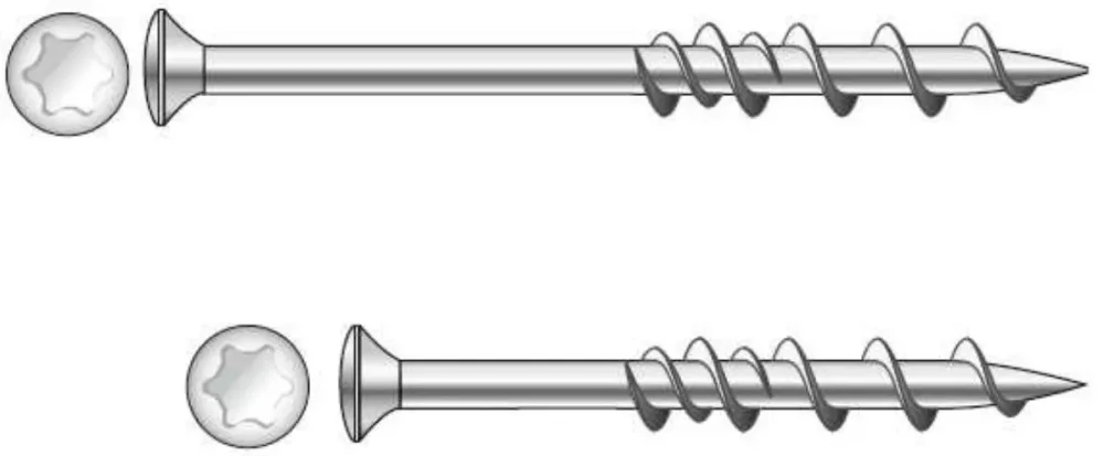 Dewalt DFM425005P Skruv WallDog, 100-pack, FZB PH2, 6,5 x 32 mm, kullrig