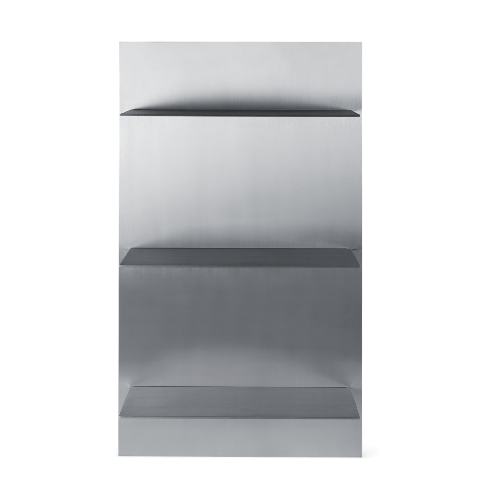 Lager vägghylla triple 55x100 cm, Aluminium