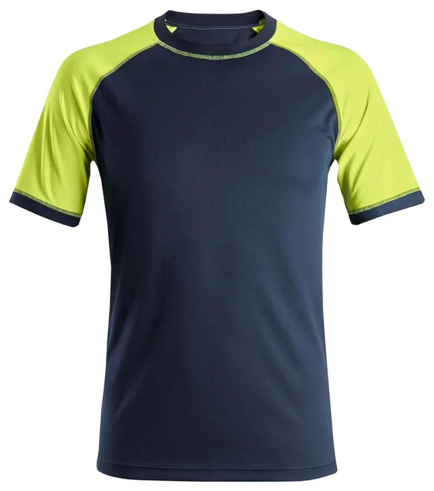 Snickers Workwear 2505 T-shirt svart/neongul Svart/Neongul
