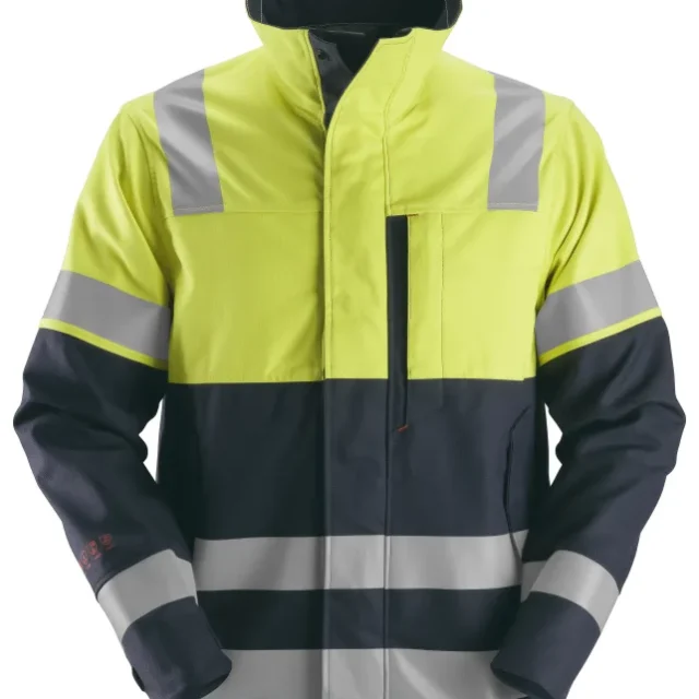 Snickers Workwear 1560 ProtecWork Jacka varsel, marinblå/gul, lång L Lång