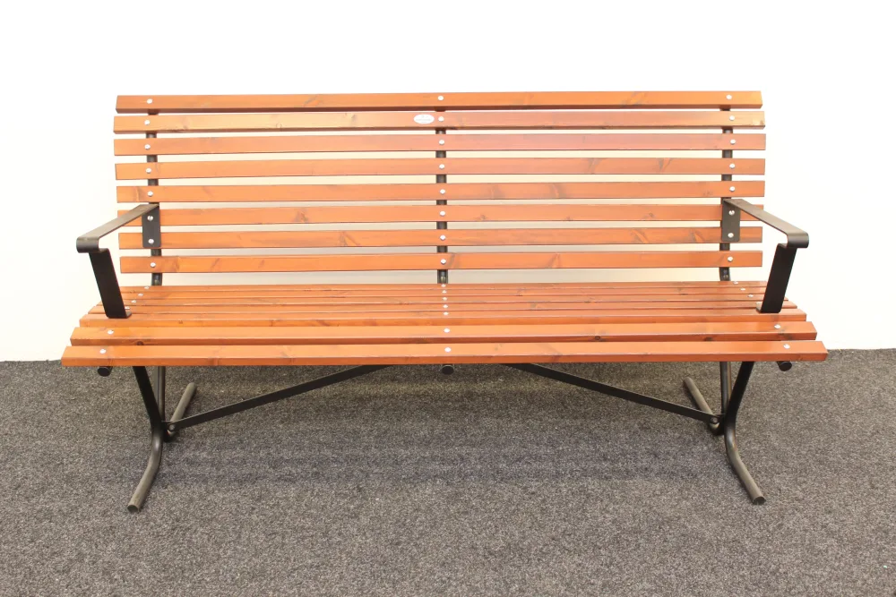 Eden Wood Göteborg EW 0916-8 Trädgårdsbänk med armstöd Svart - Bild 2