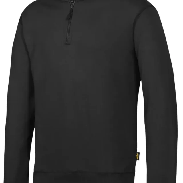 Snickers Workwear 2818 Tröja svart, med kort dragkedja Svart