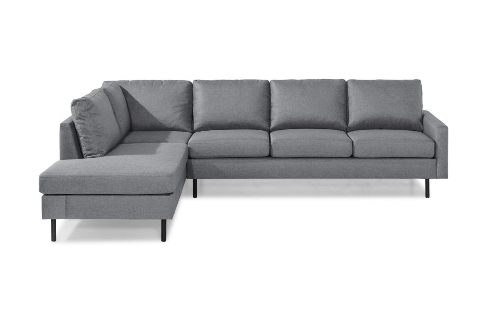 Peppe 4-sits Vänstervänd L-formad Schäslongsoffa i Tyg