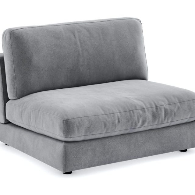 Arken 2-sits Mittmodul i Sammet 120 cm bred
