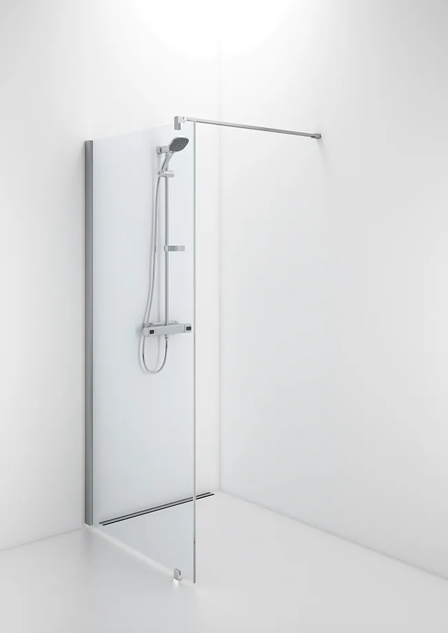 Contura Space SFNK 700 Duschvägg botstad aluminium/klart glas 700 mm - Bild 2