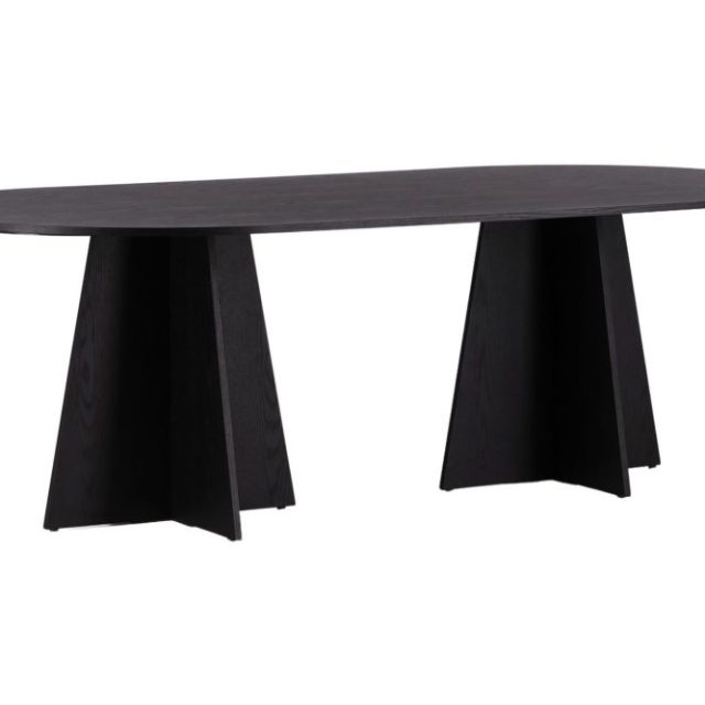Matbord Venture Home Bootcut Matbord 230x115x75 cm Oval Black