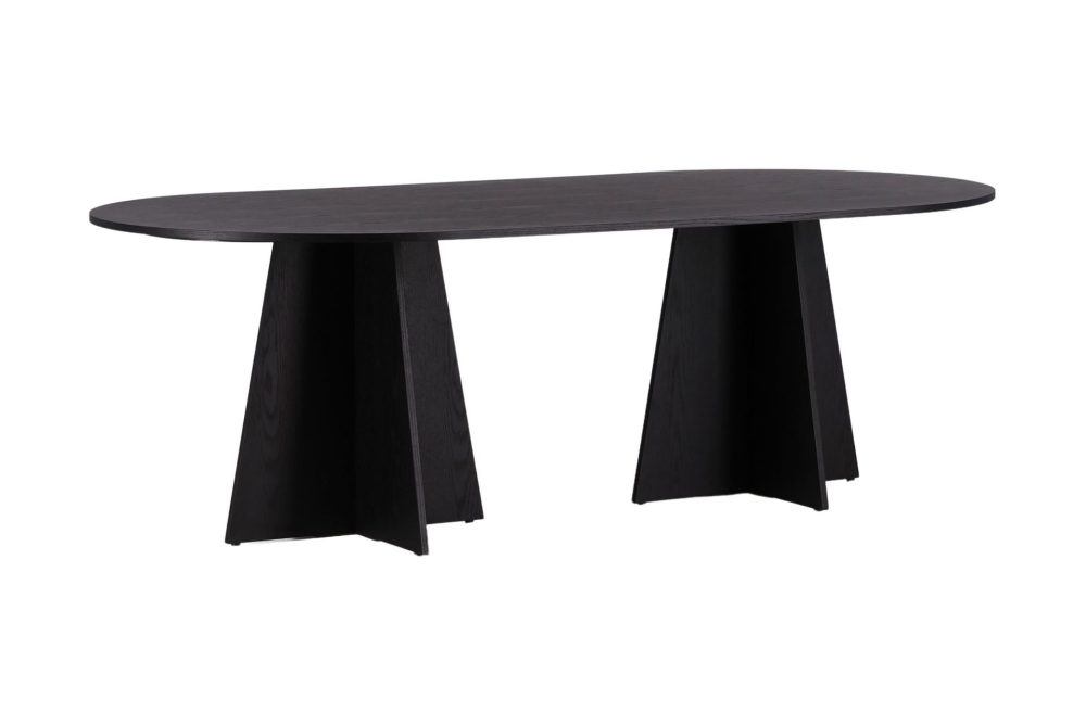 Matbord Venture Home Bootcut Matbord 230x115x75 cm Oval Black