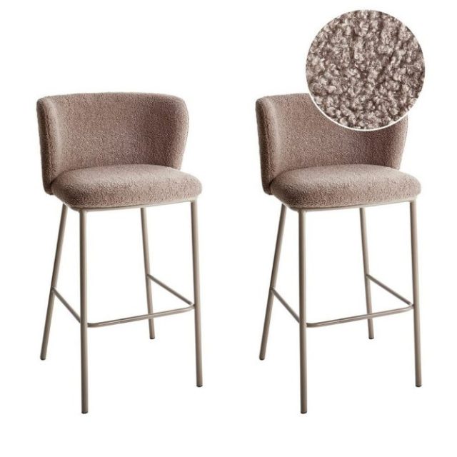 Barstol Mina II set om 2 Brun