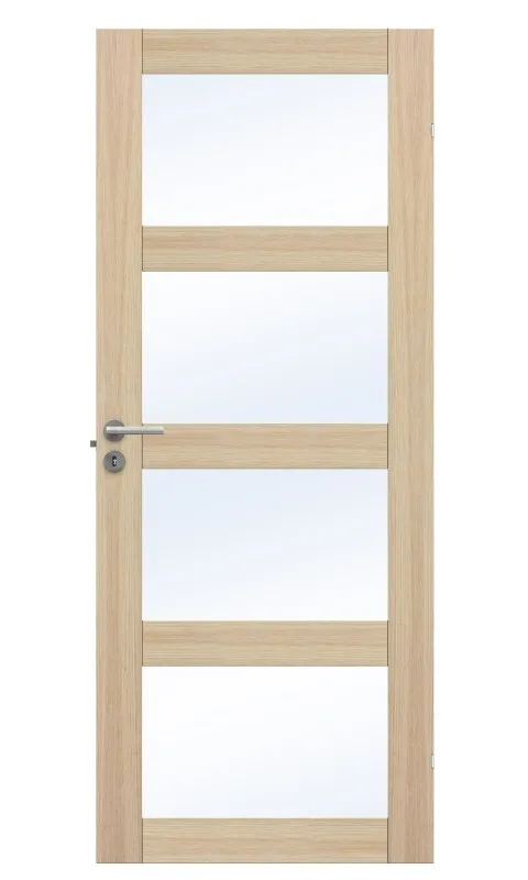 Swedoor Unique GW 04L Innerdörr vitpigmenterad ek 825x2040 mm - Bild 2