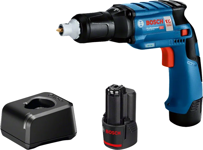 Bosch GTB 12V-11 Gipsskruvdragare med batteri och laddare