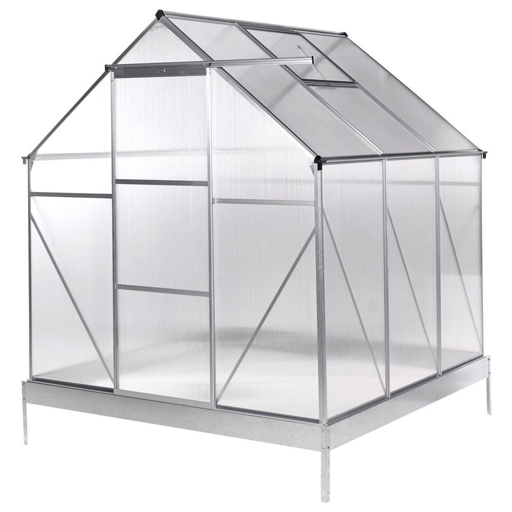 Växthus För Trädgård Apulia Silver 190 cm
